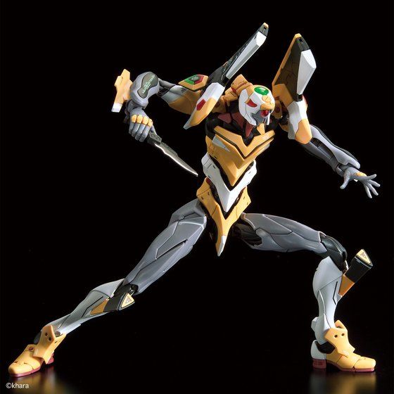 RG Evangelion EVA-00, pose con cuchillo progresivo.