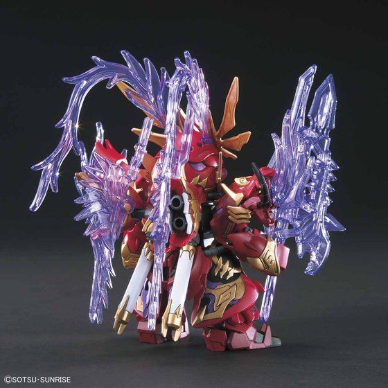 SD Lyu Bu Sinanju & Red Hare de Bandai. Vista trasera del modelo.