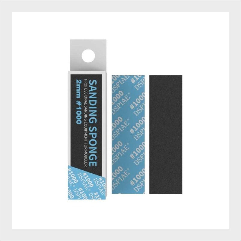 Esponja de lijado DSPIAE grano 1000 SS2-1000 para modelismo