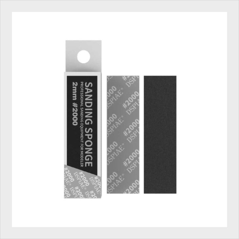 Esponja de lijado DSPIAE grano 2000 SS2-2000 para modelismo