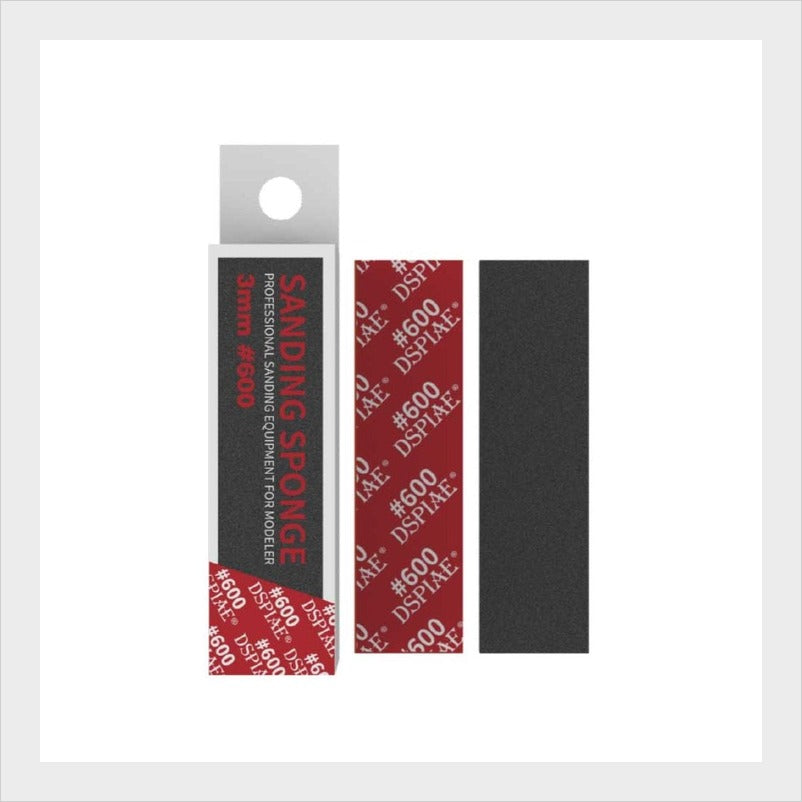 Esponja abrasiva DSPIAE SS3-600 grano 600 - lijado para modelismo
