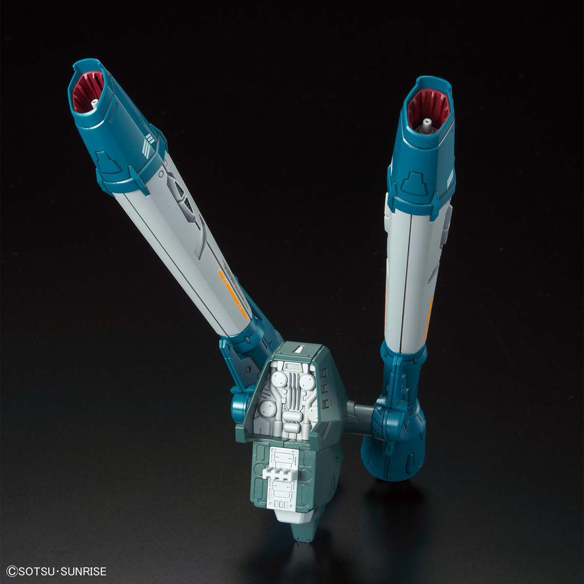 Full Mechanics 1/100 Calamity Gundam, mochila desmontada con sus dos cañones.