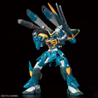 Full Mechanics 1/100 Calamity Gundam, pose con la bazuca y el escudo elevados.