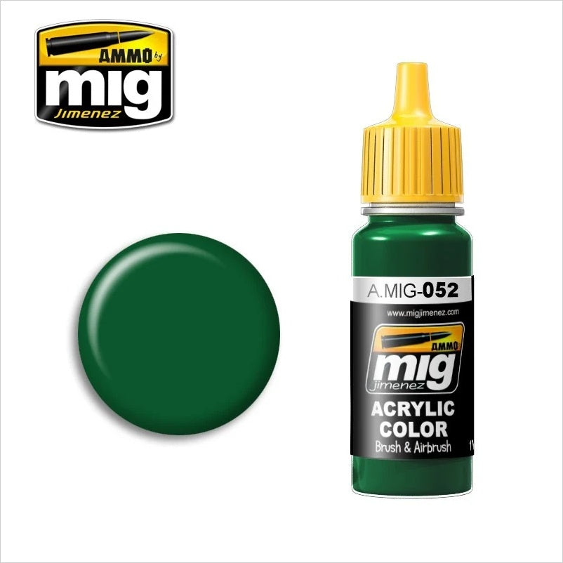 AMMO Color Acrílico Verde Intenso 17ml (A.MIG-0052).
