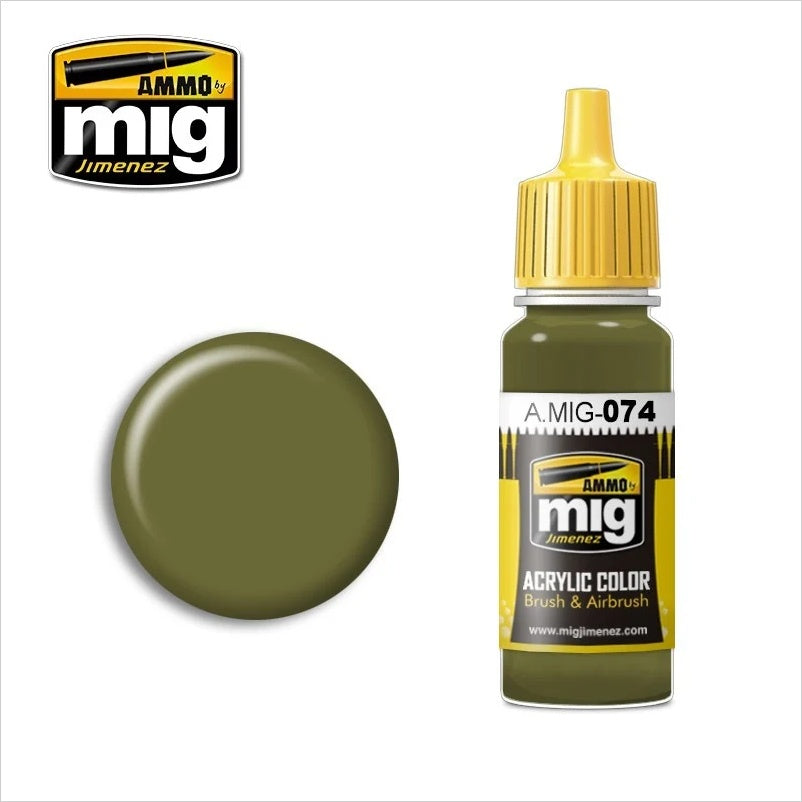 AMMO Color Acrílico Verde Musgo 17ml (A.MIG-0074).
