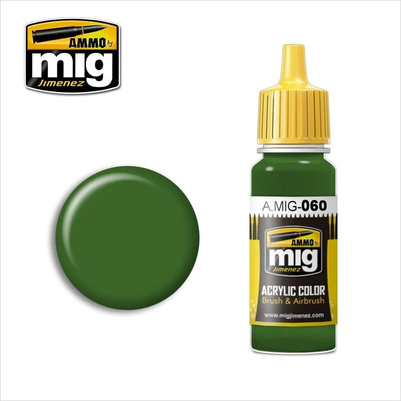 AMMO Color Acrílico Verde Pálido 17ml (A.MIG-0060).